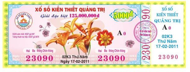 Mẫu vé xổ số Quảng Trị và những thông tin cần biết 1